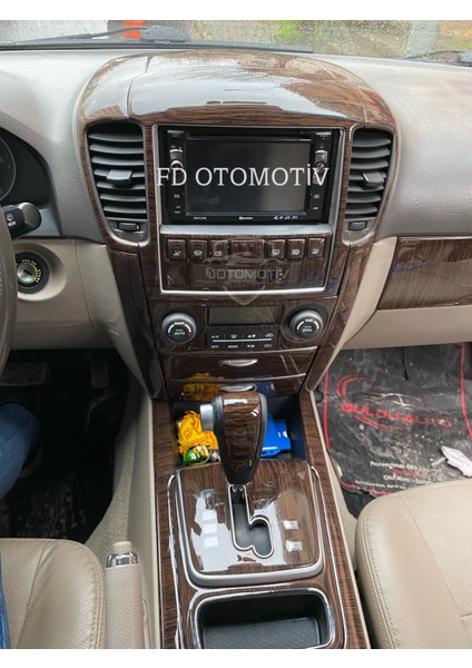 FD Otomotiv Kıa Sorento 2007 - 2010 Koyu Meşe Desen Full Set / Torpido Konsol Kaplama modelleri