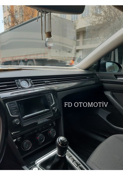 FD Otomotiv Volkswagen Passat B8 Parlak Siyah Full Set Torpido Konsol Kaplama