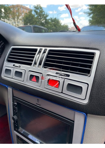 FD Otomotiv Volkswagen Bora Konsol Kaplama Gümüş Gri Görünüm Full Set