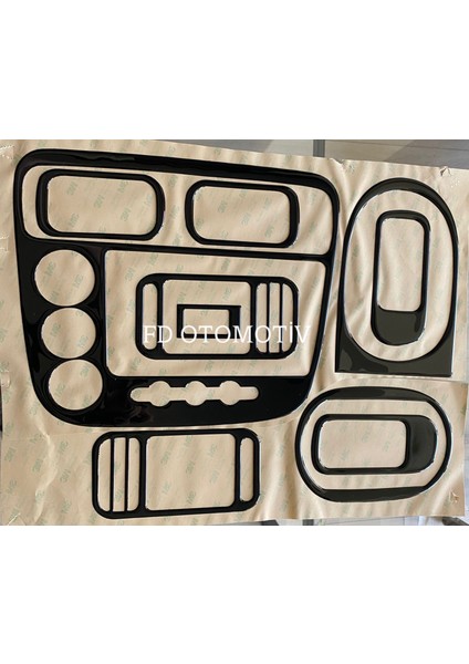 FD Otomotiv Honda Civic 2002 > Parlak Siyah / Torpido Konsol Kaplama