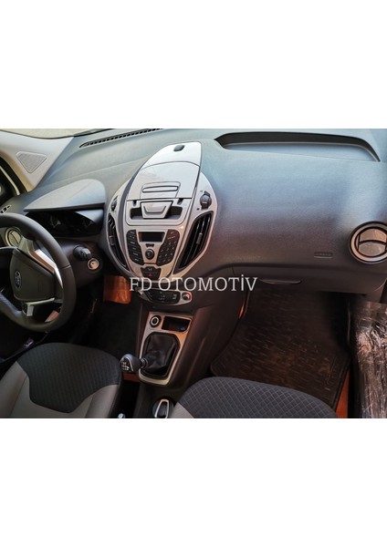 FD Otomotiv Ford Courier Konsol Kaplama Full Set Gümüş Gri Renk