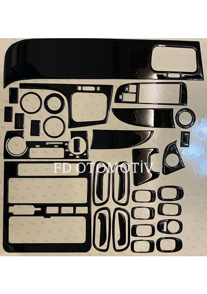 FD Otomotiv Toyota Carina,corona Konsol Kaplama Full Set Parlak Siyah