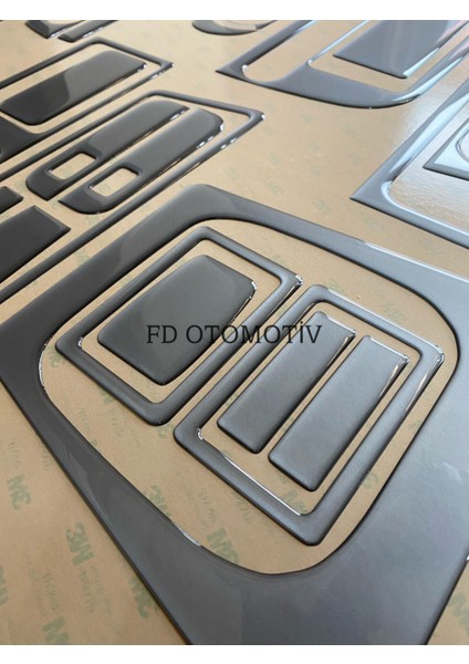 FD Otomotiv Fıat Kartal Slx / Tofaş Gümüş Gri / Full Set Torpido Konsol Kaplama