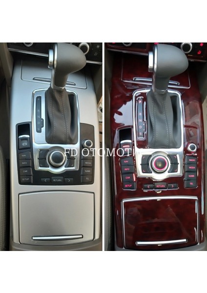 FD Otomotiv Audi A6 C6 Full Set ( Maun Renk ) Torpido Konsol Maun Kaplama