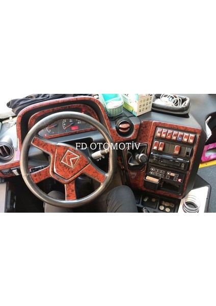 FD Otomotiv Karsan Jest Full Set Maun Renk Torpido Konsol Maun Kaplama