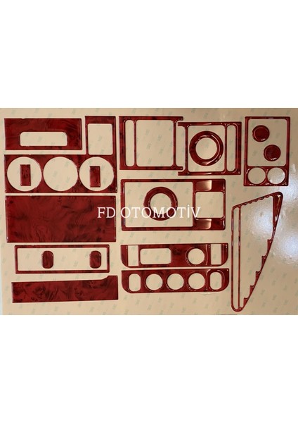 FD Otomotiv Peugeot Partner 1996 - 2002 Maun Renk Torpido Konsol Kaplama