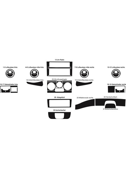 FD Otomotiv Iveco Daily 2006 > Maun Renk Konsol Kaplama fiyatları