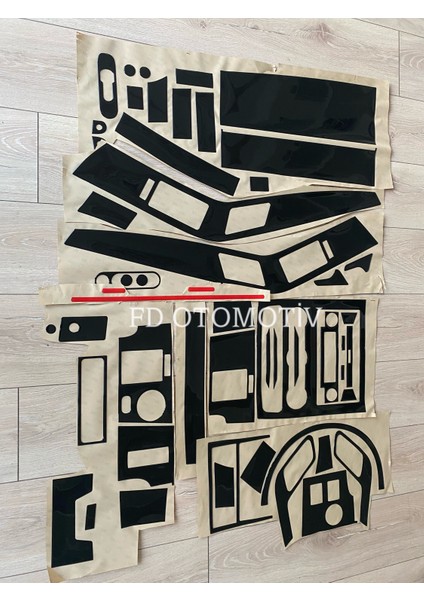 FD Otomotiv Mercedes Sprinter Parlak Siyah Full Set Konsol Kaplama modelleri