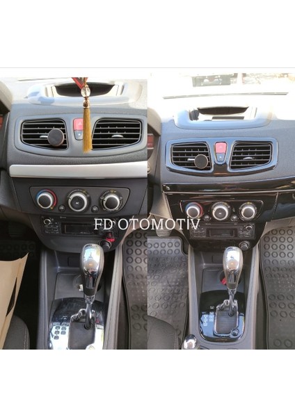 FD Otomotiv Renault Fluence Full Özel Set Parlak Siyah Torpido Konsol Maun Kaplama