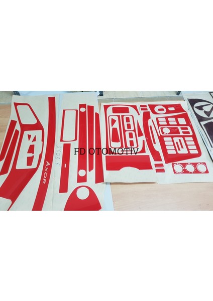 FD Otomotiv Mercedes Axor Kırmızı Renk Full Özel Set Torpido Konsol Maun Kaplaman fiyatları