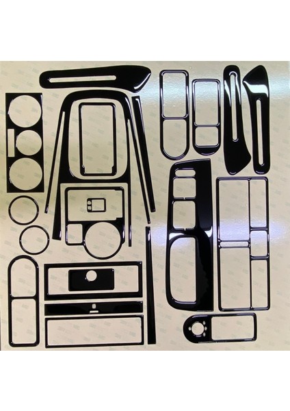 FD Otomotiv Volkswagen Golf 4 Piano Black Kaplama Seti