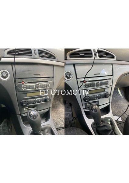 FD Otomotiv Renault Laguna 2 Faz 2 Konsol Kaplama Full Set Gümüş Gri Renk