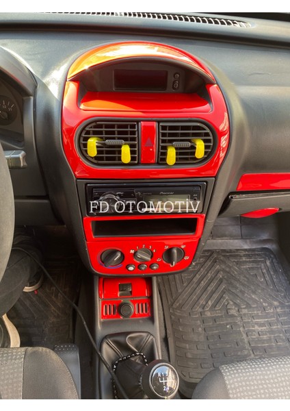 FD Otomotiv Opel Corsa C Combo Full Set Kırmızı Özel Renk Konsol Torpido Kaplama fiyatları