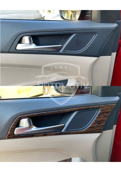 FD Otomotiv Hyundaı Tucson 2015 / 2020 Koyu Meşe Özel Ahşap Desen Full Set Torpido Konsol Kaplama fiyatları