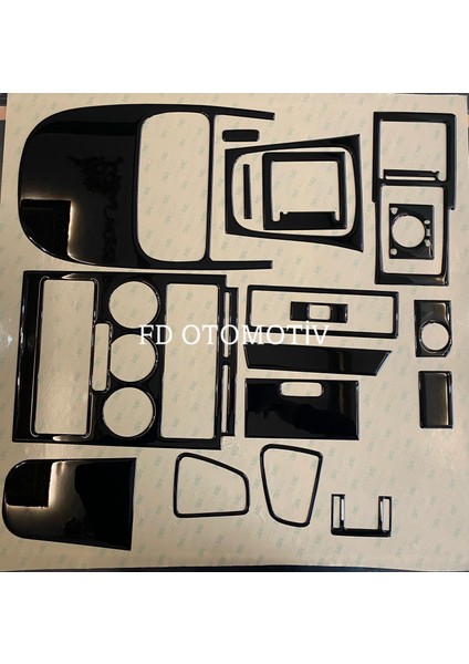 FD Otomotiv Opel Astra G Konsol Kaplama Parlak Siyah Manuel Vites , Analog Klima