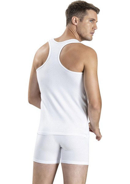 Erkek Pamuklu Likralı Rambo Atlet 136 - 6 Adet