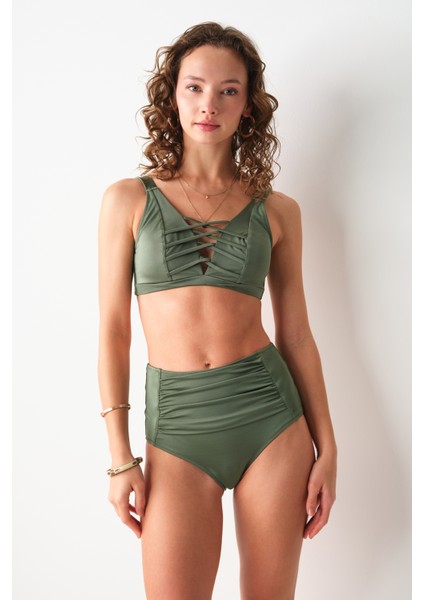 Dolores Toparlayıcı Bikini Tek Üst Haki 239106
