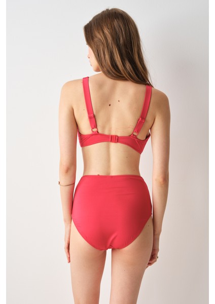 Sasha Balenli Toparlayıcı Bikini Tek Üst Kırmızı 239107