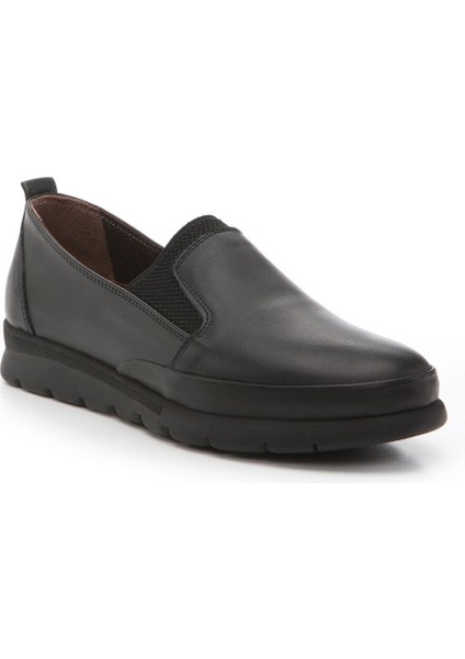 01AYH262850A100 Hakiki Deri Siyah Kadın Loafer fiyatları