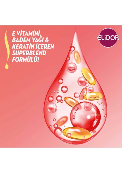 Superblend Saç Bakım Şampuanı Renk Koruyucu ve Canlandırıcı Bakım Badem Yağı Keratin E Vitamini 400 ml