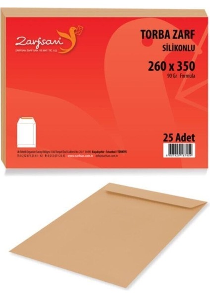 Torba Zarf 26X35 90 gr Formula 25 Adet fiyatları