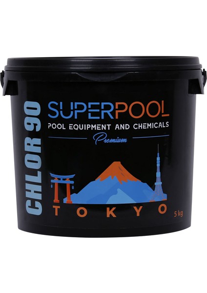 Premium Black Edition 5 kg Toz Klor Havuz Kimyasalı Tokyo