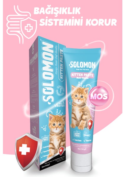 Kitten Paste 100 Gr Yavru ve Anne Kedi Multivitamin Malt Macunu