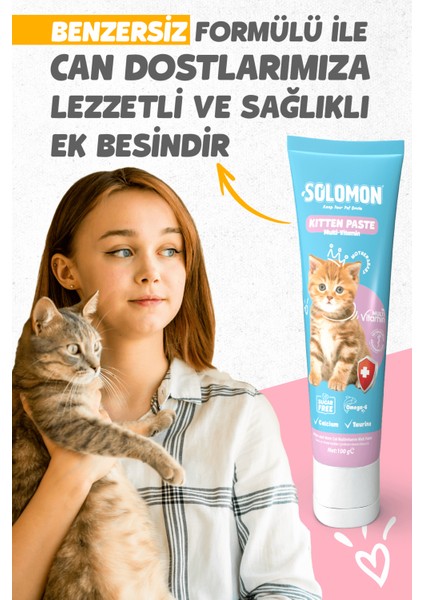 Kitten Paste 100 Gr Yavru ve Anne Kedi Multivitamin Malt Macunu