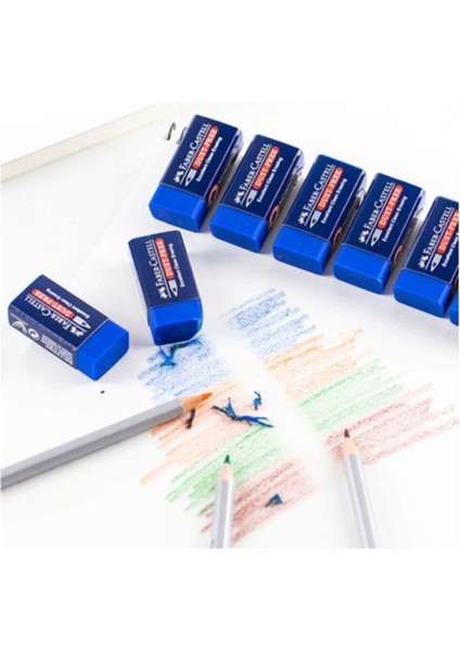 Faber Castell Faber-Castell Sınav Silgisi Mavi 3'lü