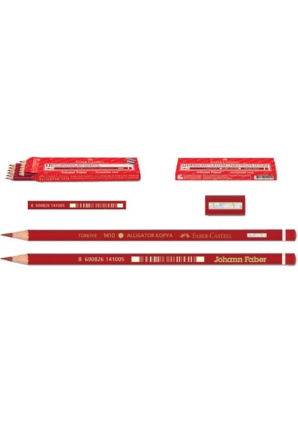 Faber Castell Kırmızı Kopya Kalemi 12 Li Paket 113 1410000