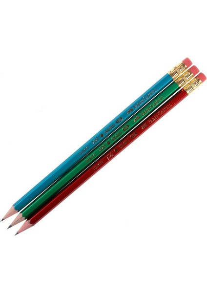 Faber Castell Kurşun Kalem Silgili Mercanlı 12 Adet