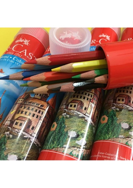 Faber Castell Faber Kuruboya 12 Renk Metal Tüp (Uzun) fiyatları