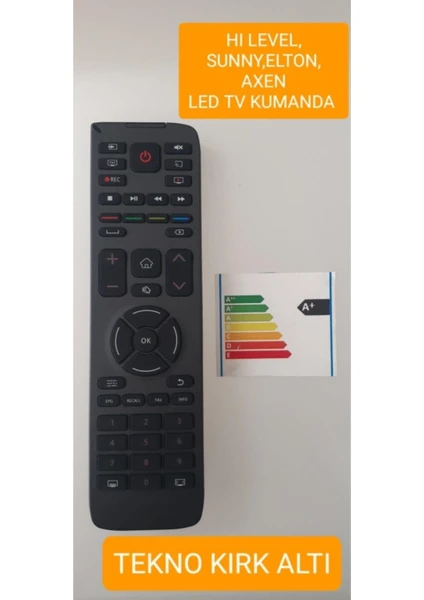 Hı-Level-Axen-Sunny Android Tv LCD LED Tv Kumanda Hı-Level Sunny Android Tv LED Tv