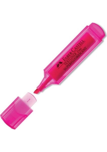 Faber Castell Faber-Castell Fosforlu Kalem Şeffaf Gövde Pembe