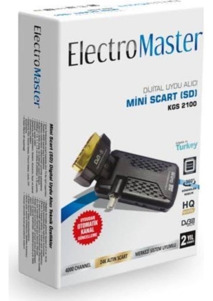 Elektromaster Electromaster Mini Scartlı Uydu Cihazı Elektromaster Mini Scart
