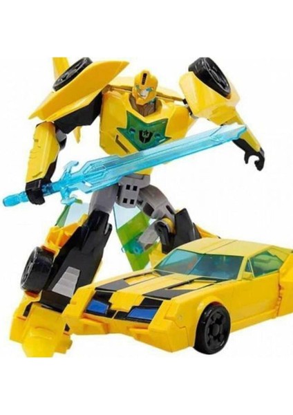 Metal Gövdeli Dönüşebilen Robot Bumblebee Araba
