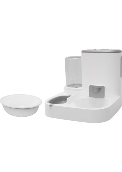 Köpek Yerçekimi Besleyici ve Waterer Set Besleme Istasyonu Büyük Kapasiteli Otomatik Kedi gri Kaseli (Yurt Dışından) fırsatları