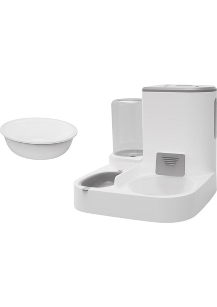 Köpek Yerçekimi Besleyici ve Waterer Set Besleme Istasyonu Büyük Kapasiteli Otomatik Kedi gri Kaseli (Yurt Dışından) indirimleri