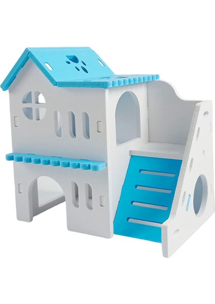 Hamster House Keşfetmek Oyuncaklar Montaj Tırmanma Merdiveni Kafe Kulübesi Hideaway Blue (Yurt Dışından) fiyatları
