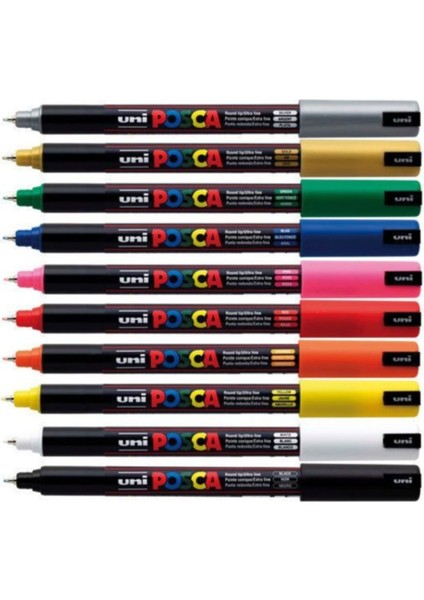 Uni Posca Pc-1mr 0.7mm 10 Renk Set