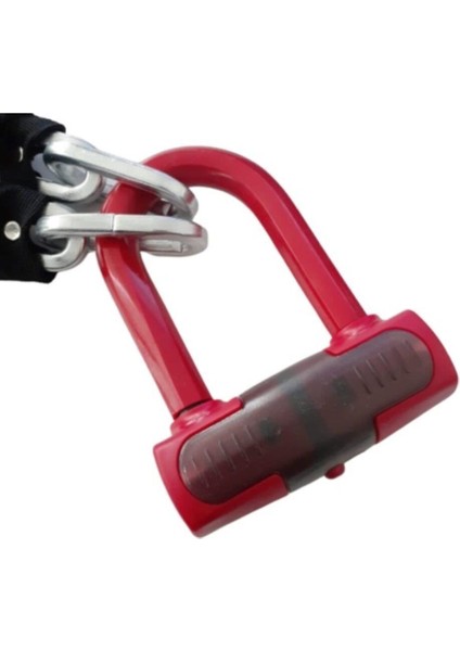 Kinguard 6042 Zincir Kilit + U Kilit 1.5 Metre (Kırmızı) fiyatları