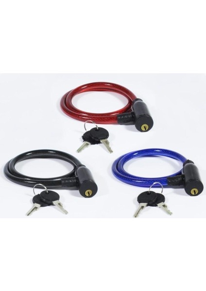 12 x 80 cm Bisiklet Kilidi - Anahtarlı Çelik Halatlı Kilit fiyatları