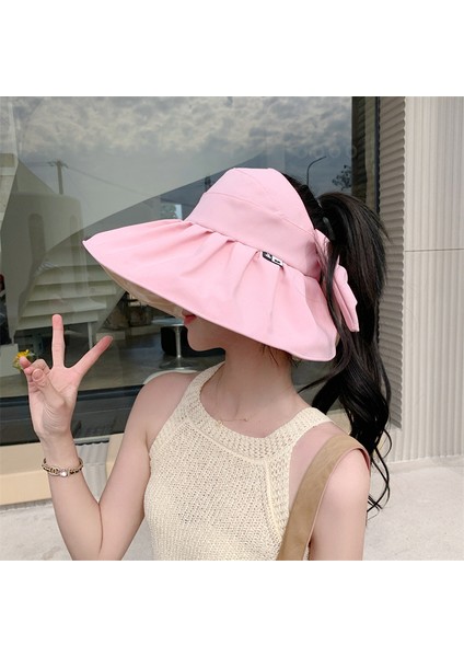 Anti-Ultraviyole Kadın Şapkası - Pembe (Yurt Dışından)