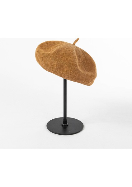 Kadın Keten Şapka - Kahverengi (Yurt Dışından)