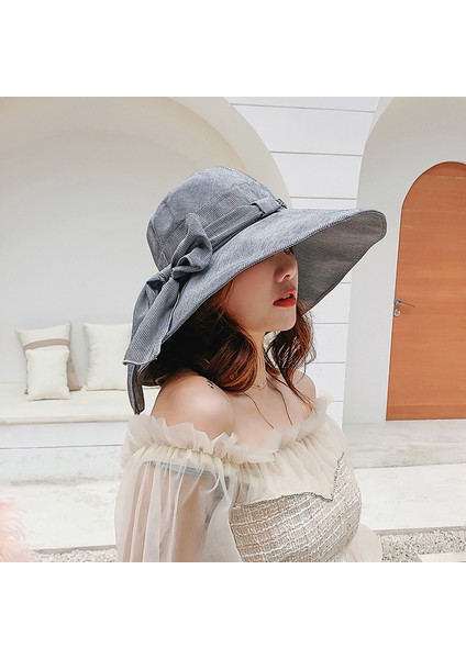 Kadın Güneş Koruyucu Şapka - Gri (Yurt Dışından) modelleri