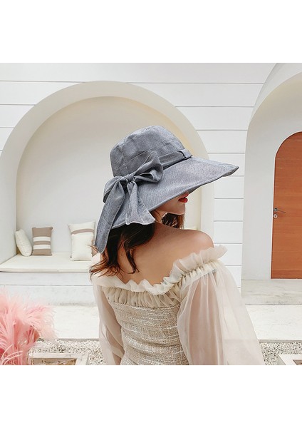Kadın Güneş Koruyucu Şapka - Gri (Yurt Dışından) fırsatları