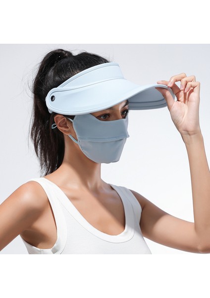 Anti-Ultraviyole Kadın Şapkası - Mavi (Yurt Dışından)