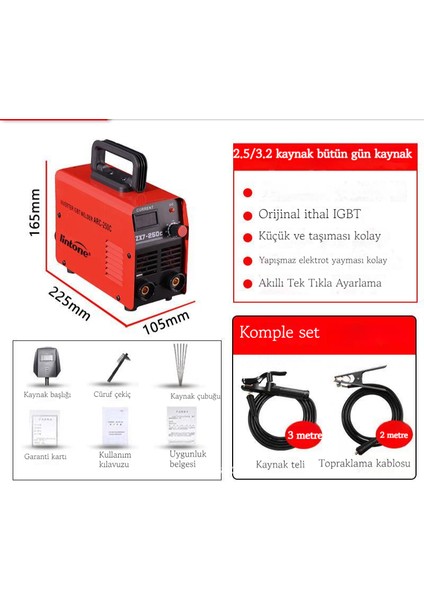 El Elektrikli Kaynak Makinesi Ev Küçük Taşınabilir 220V Invertör Dc Kaynak Makinesi Çift Voltaj Mini Kaynak Makinesi (Yurt Dışından)