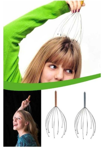 Kafa Masaj Aleti Bokoma Baş Boyun Kafa Masaj Saç Kaşıma Teli