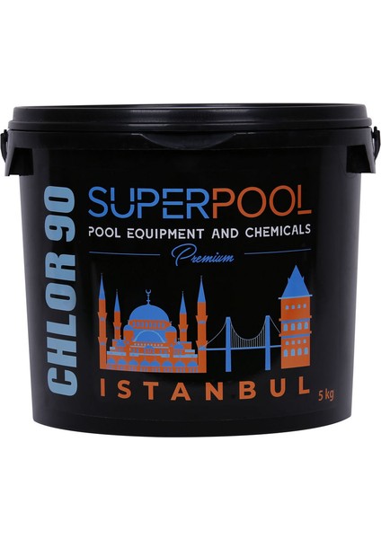 Premium Black Edition 5 kg Toz Klor Havuz Kimyasalı İstanbul